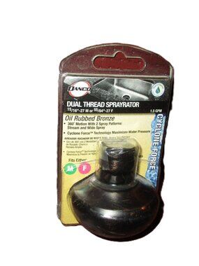 Danco Dual Thread 15/16in. 27M x 55/64in. 27F Oil-Rubbed Bronze Swivel Sprayer